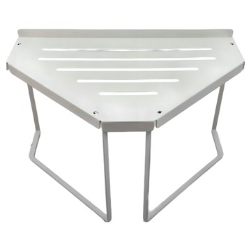 SHIMOYAMA 鐵藝烤漆可疊加三角形置物架 小號  33.6x21.6x20cm  白色  1個