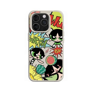 iPhone 16 Pro SolidX 貝殼灰 - The Powerpuff Girls 飛天小女警 - 毛毛