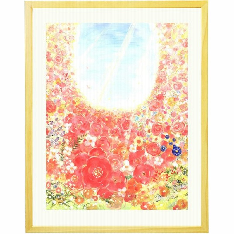 絵画 玄関 インテリア 壁掛け 花の絵 Bloom Mサイズ 玄関に飾る絵画 風水 花畑 リビング おしゃれ 額入り 通販 Lineポイント最大get Lineショッピング