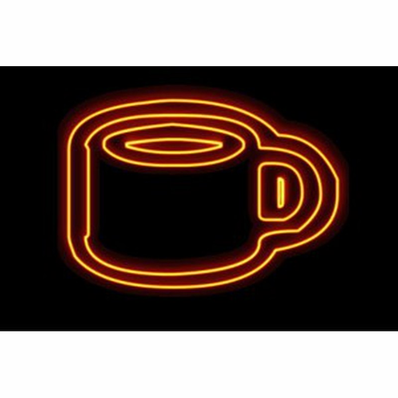 ネオン コップ コーヒーカップ マグカップ カップ イラスト 食器 アイコン ネオンライト 電飾 Led ライ 通販 Lineポイント最大1 0 Get Lineショッピング