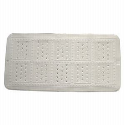 ds-2260915 （まとめ）滑り止めバスマット Mサイズ ホワイト【×2セット】 (ds2260915)