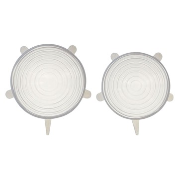 SKATER 耐熱透明矽膠蓋2入組  圓俓 16.5cm + 圓俓 14.5cm  1組