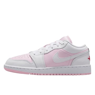 JORDAN 1 LOW PINK FOAM FIRE RED WHITE GS