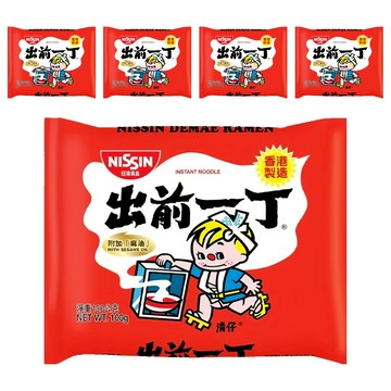 NISSIN 日清 出前一丁 麻油味速食麵 香港製造  5包
