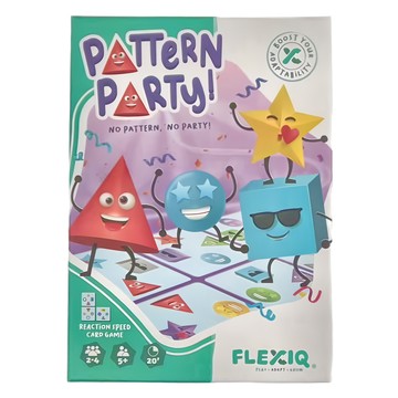 Flexiq 圖形派對 Pattern Party! 反應速度卡牌遊戲 適合5歲以上兒童  1盒