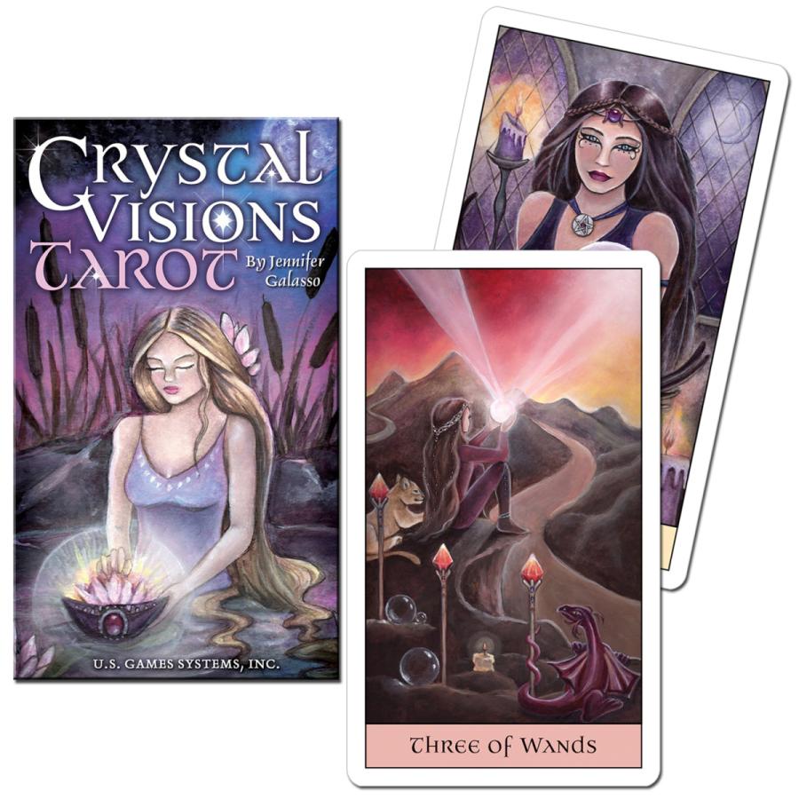 送料無料 タロットカード 79枚 ライダー版【クリスタル ビジョン タロット 日本語解説書付き 】タロット占い CRYSTAL VISION TAROT  通販 LINEポイント最大0.5%GET LINEショッピング
