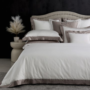 (雙人/加大/特大) / 頂級奢華超長纖千雲緞工藝寢飾薄被套床包組 / 雪瓷 / HOYA H Series