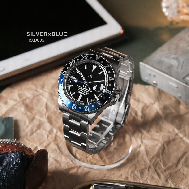 NAVAL WATCH ナバルウォッチ Produced By LOWERCASE GMT 3連