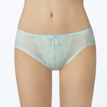 瑪登瑪朵 無鋼圈 低腰寬邊三角內褲(光澤藍)