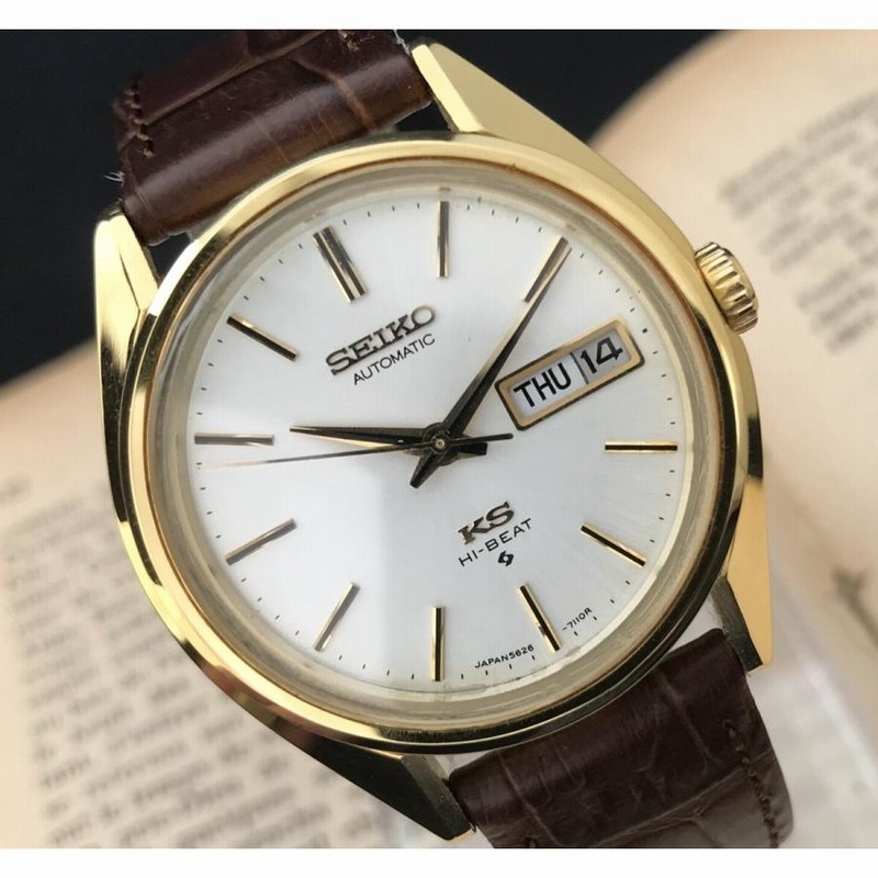 ベルトサイズ最長約19cm★OH済★SEIKO キングセイコー　メンズ腕時計　自動巻　5626-7113