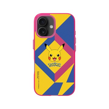 iPhone 16 Clear 粉漾桃 - 寶可夢 Pokemon - 幾何閃電