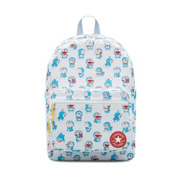 Converse Doraemon GO 白色 哆啦A夢聯名 滿版 雙肩背 書包 筆電 後背包 10028896-A01