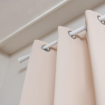 Lifegd100 簡約窗簾桿  14尺(240~420cm)  白色