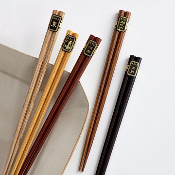 和風五種木防滑八角木筷(5雙/包)x3包組 單一規格