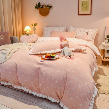 牛奶絨被套單件珊瑚絨被罩冬季加厚保暖法蘭法萊絨學生單雙人