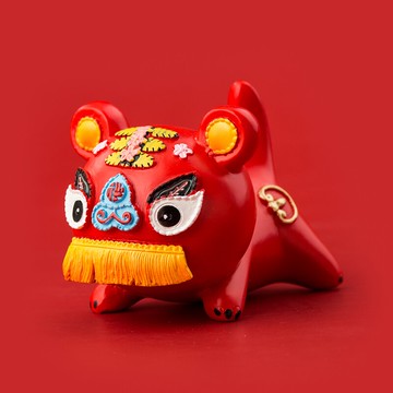 老虎創意驚喜盲盒 可愛卡通虎年室內本命年桌面擺件新年小禮物