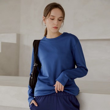 內刷毛基本圓領長袖Tee｜男女共版 #R20070