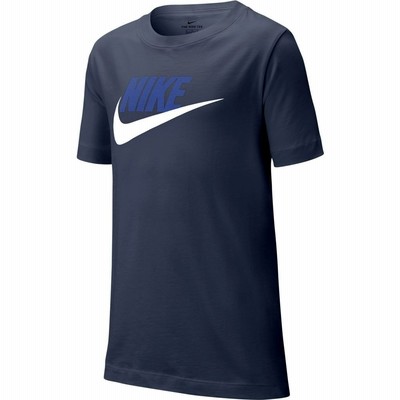 X ナイキウェアTシャツ 半袖 ボーイズ フューチュラアイコンTD AR5252-411 ネイビー