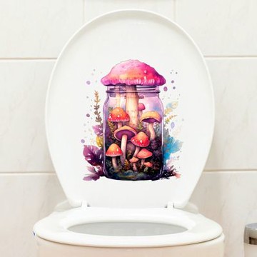 【MR.ZAKKA】創意萬用裝飾貼紙-童趣主題 可愛卡通奇幻磨菇 D款 兒童房布置 DIY可移式壁貼 無痕壁貼 牆貼