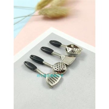 小布娃娃屋配件 迷你廚房場景模型diy擺件仿真平底鍋湯鍋鍋鏟廚具