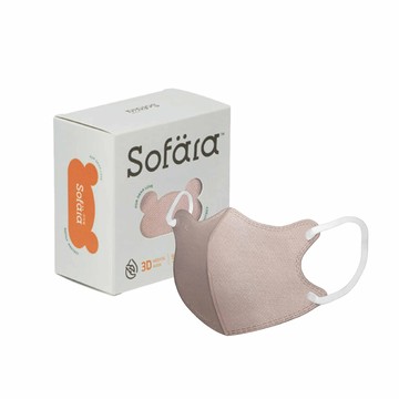 Sofara舒芙氧 迷你幼立體空氣口罩30入-紫藤花(1-3歲)