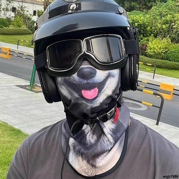 免運 防曬面罩 騎行面罩 騎行防曬面罩橘貓夏季防曬面罩動物臉面巾貓咪臉掛耳防風防曬口罩