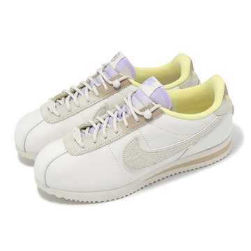 阿甘鞋 Wmns Cortez 23 Premium 女鞋 米白 鵝黃 復古 休閒鞋 FZ5041-011