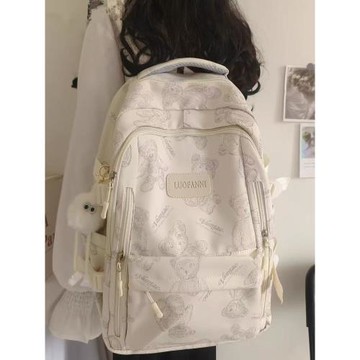 (免運)書包女初中生可愛高顏值高中大學生2025新款大容量簡約雙肩背包潮