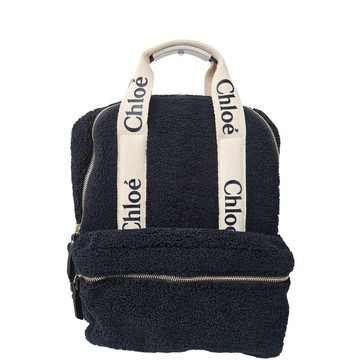 CHLOE LOGO KIDS 系列毛呢手提/後背包兩用包 贈童館原廠紙袋