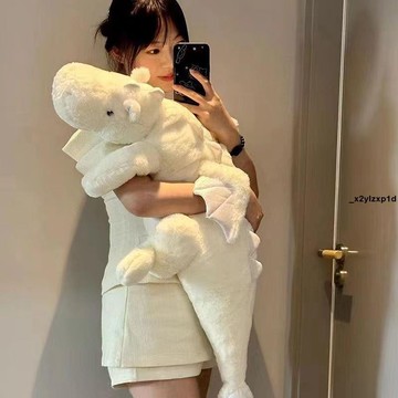 交換禮物 抱枕 靠枕 玩偶小飛龍玩偶恐龍毛絨玩具床上睡覺抱枕龍年柔軟公仔布娃娃生日禮物