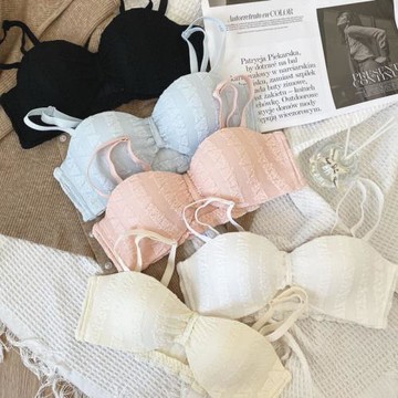 【小紅書同款】半杯內衣女生小胸聚攏上托收副乳無鋼圈胸罩無肩帶