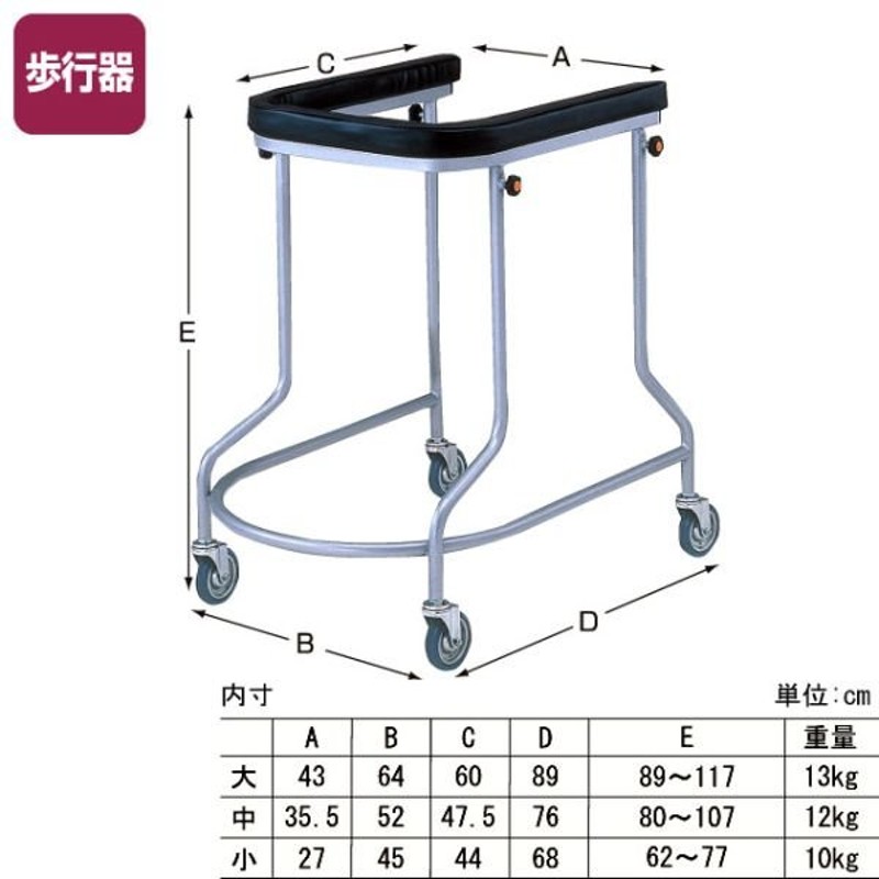 歩行器・介護)固定式歩行器アルコー3型 LINEショッピング