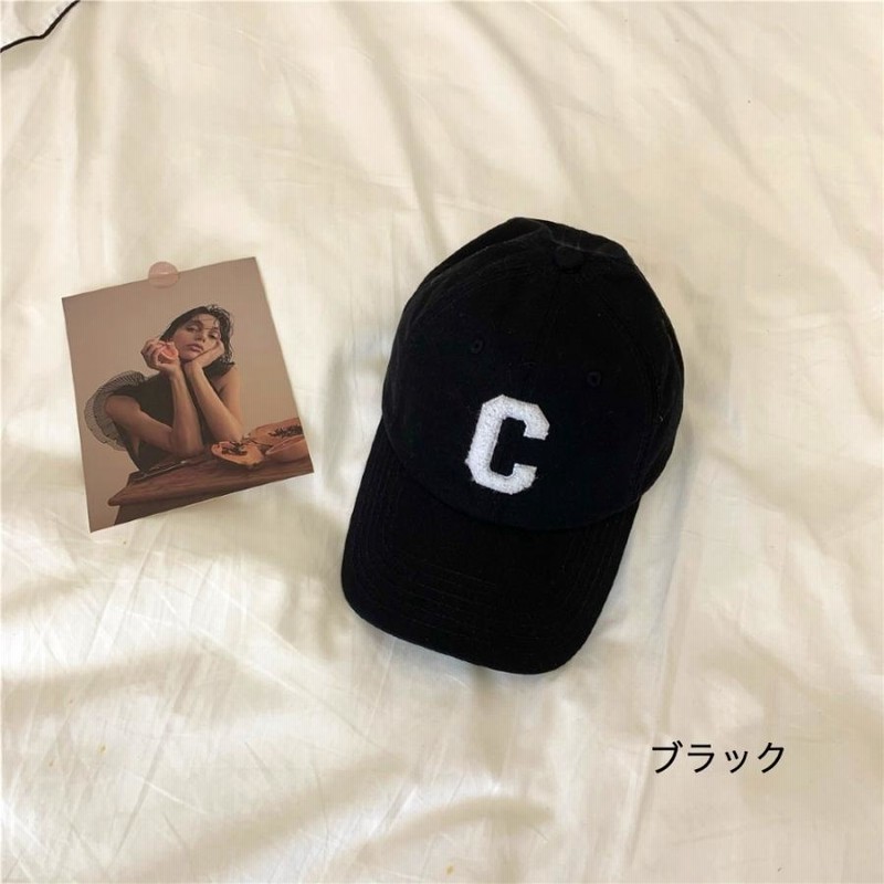 C ロゴキャップ CAP ワッペン 帽子 レディース おしゃれ 女性