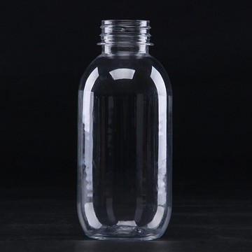 一次性450ml網紅飲料瓶圓柱pet塑料瓶透明食品級塑料礦泉水瓶