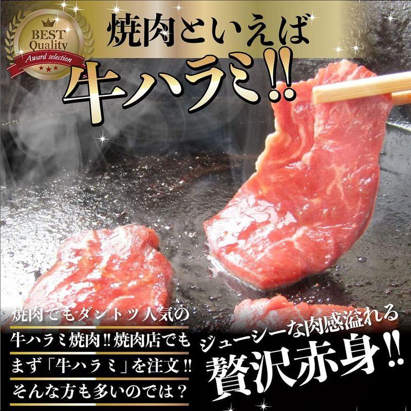 牛 ハラミ 焼肉 1kg（250g×4P）牛肉 メガ盛り バーベキュー用