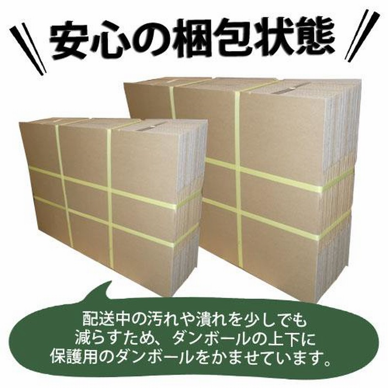 国産 ダンボール(段ボール) 無地ダンボール 引越し・梱包用SSサイズ(80