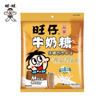旺旺 旺仔牛奶糖-焦糖奶油口味 100G