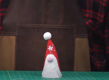 DIY 手作雕刻材料包-紅帽小矮人