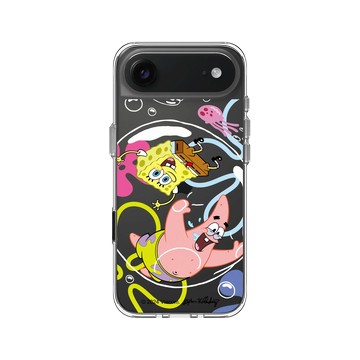 iPhone Air Clear Case（相機按鈕） 透明 - 海綿寶寶 SpongeBob - 一起玩耍