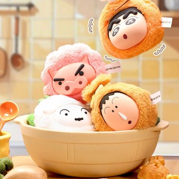 限量預購【遊戲家】蠟筆小新 火鍋總動員毛絨零錢包 耳機包 盲盒耳機包 蠟筆小新 (盲盒角色隨機出貨)