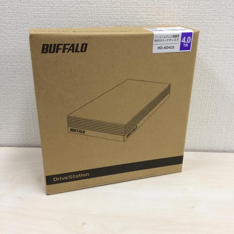 BUFFALO 外付けハードディスク 4TB ブラック HD-AD4U3 BUFFALO