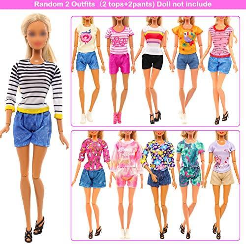 Barwa 21 Set Doll Clothes 3 Party Gowns 2 Coats 6 Outfits Tops and Pants 7  Fashion Floral Dresses 3 Swimsuits Bikini for 11.5 Inch Girl Dolls :  : Toys & Games