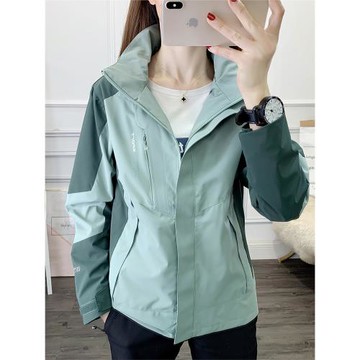 沖鋒衣女防風防水戶外風衣夾克春秋薄款外套潮牌進藏單層登山服女