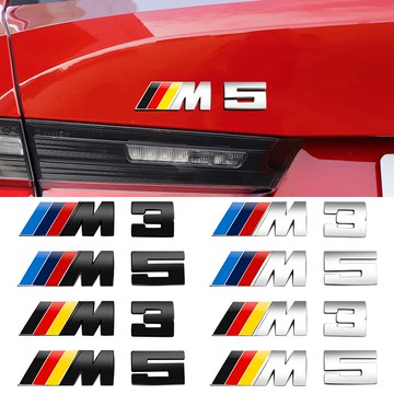 汽車貼紙創意文字劃痕遮擋個性改裝尾標3d立體寶馬立標車身裝飾貼