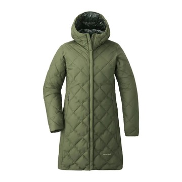 mont-bell 日本 女 ul travel 800羽絨大衣橄綠1101631/長版/保暖外