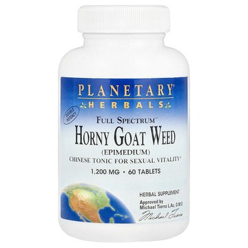 Planetary Herbals, 多面™ 淫羊藿，1,200 毫克，60 片
