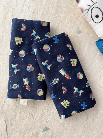 玩具滿天星     手工純棉六層紗寶寶背帶用口水巾/可雙面用