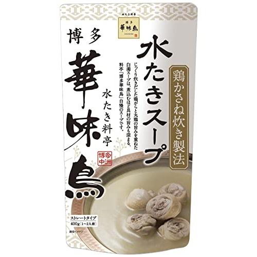 トリゼンフーズ 博多華味鳥 水たきスープ 400g *4個