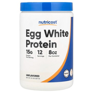 Nutricost, 蛋清蛋白，原味，8.1 盎司（227 克）