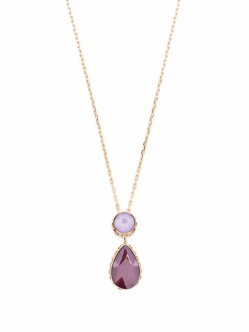 Swarovski - Orbita crystal-drop necklace - women - Brass/glass - One Size - Gold
